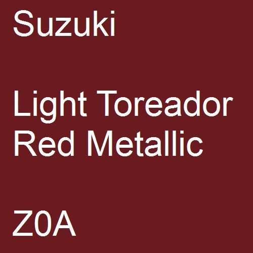 Suzuki, Light Toreador Red Metallic, Z0A.